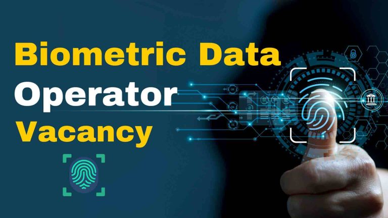 Biometric Data Operator Vacancy